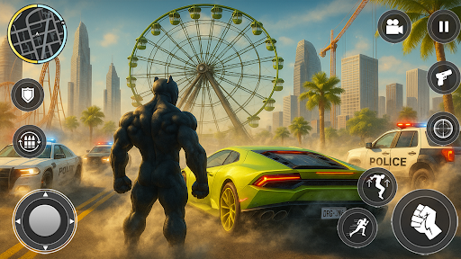 Wild Panther Hero City Fight ekran görüntüsü