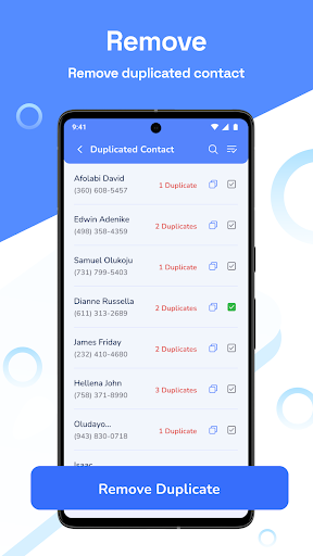 Recover deleted contacts ekran görüntüsü