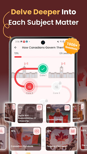 Canadian Citizenship Exam Prep ekran görüntüsü