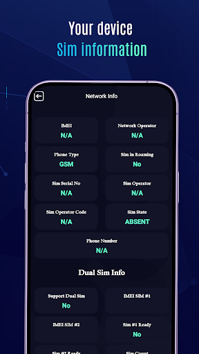 Network Info Sim Info ekran görüntüsü