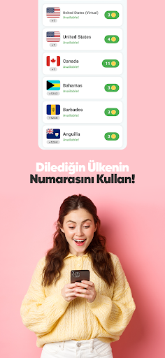 vNum: Sanal Numara & SMS Al ekran görüntüsü