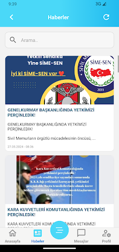 Sivil Memurlar Sendikası ekran görüntüsü