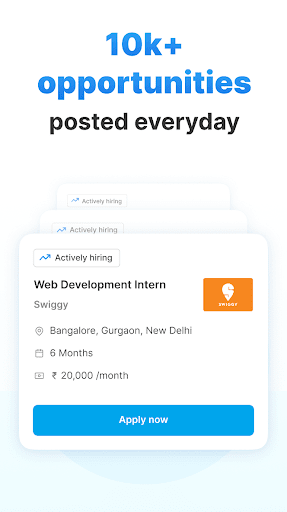 Internshala Internships & Jobs ekran görüntüsü