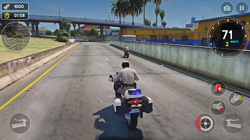 Police Bike Cop Simulator Game ekran görüntüsü