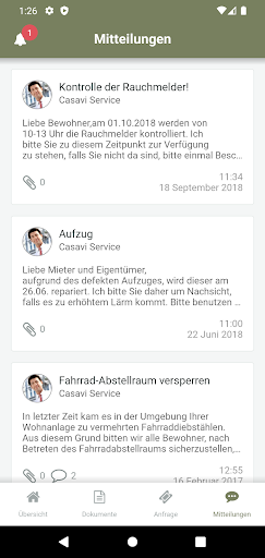 EQ Immobilien Kundenportal ekran görüntüsü