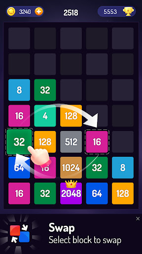 birleştir Sayı: 2048 Bulmaca ekran görüntüsü