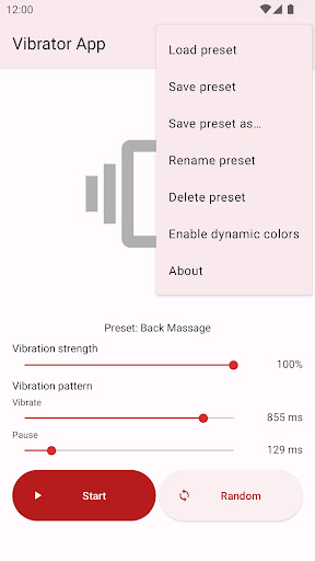 Vibrator App ekran görüntüsü