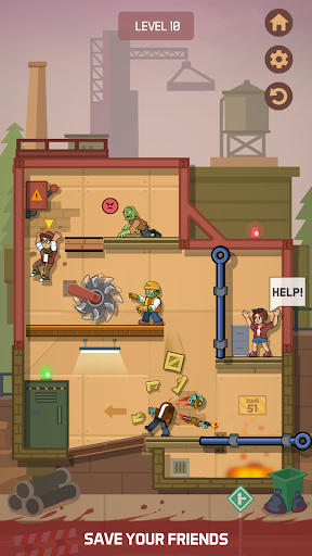 Zombie Escape: Pull the Pins! ekran görüntüsü