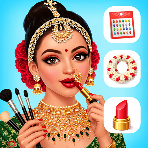 Indian Bride DressUp Makeup