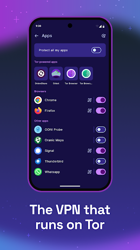 Tor VPN Beta ekran görüntüsü