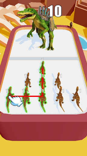 Merge Battle: dinozor oyunları ekran görüntüsü