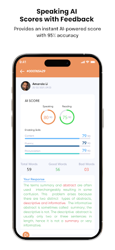 PTE Now: AI Practice App ekran görüntüsü