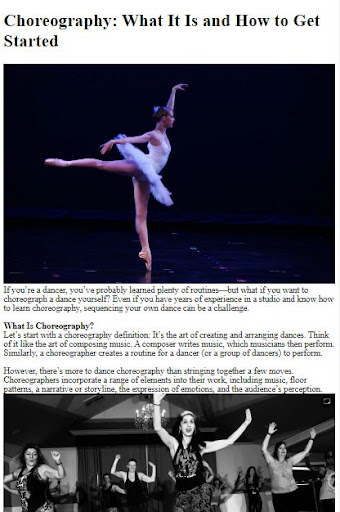 How to Choreograph a Dance ekran görüntüsü