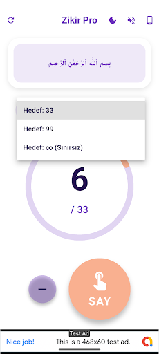 Zikirmatik Pro ekran görüntüsü