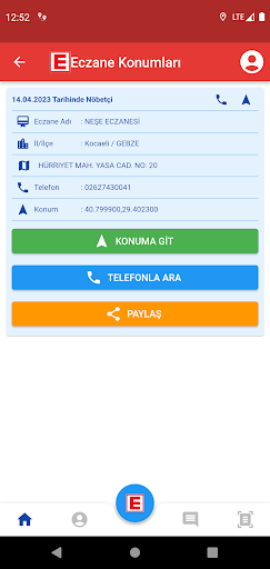 Nöbetçi Eczane ekran görüntüsü