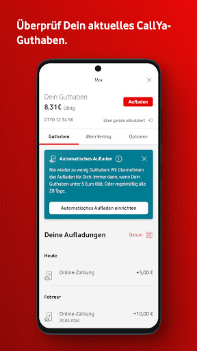 MeinVodafone ekran görüntüsü