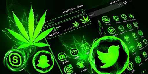 Green Leaf Launcher Theme ekran görüntüsü