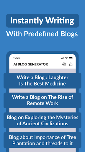 AI Blog Post Generator ekran görüntüsü