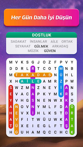 Kelime Ara Bulmaca ekran görüntüsü