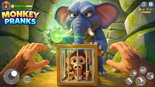 I am Prankster Monkey Game 3d ekran görüntüsü