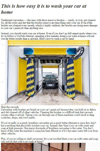 How to Wash a Car ekran görüntüsü