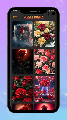 Red Rose Jigsaw Puzzle Game ekran görüntüsü