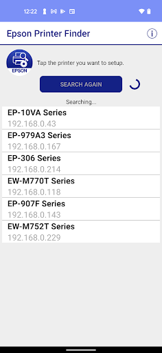 Epson Printer Finder ekran görüntüsü