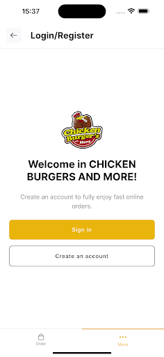 CHICKEN BURGERS AND MORE ekran görüntüsü