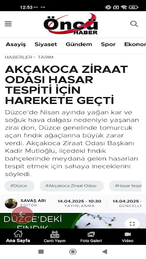 Öncü Haber ekran görüntüsü