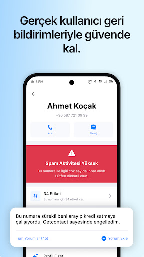 Getcontact ekran görüntüsü