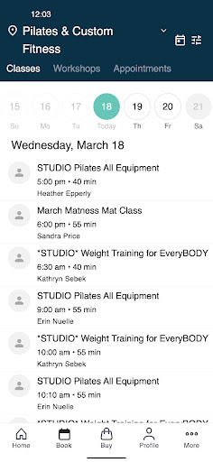 Pilates & Custom Fitness ekran görüntüsü