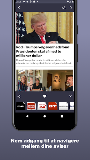 Danmarks Aviser ekran görüntüsü