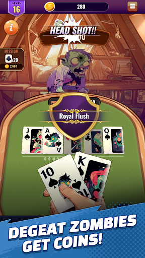 VideoPoker : CrazyZombie ekran görüntüsü