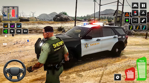 Highway Police Car Patrol Game ekran görüntüsü