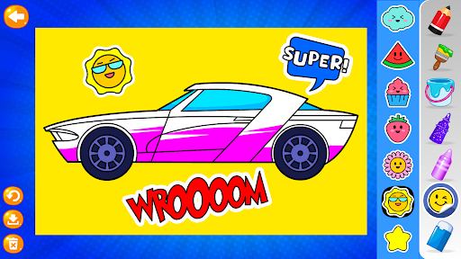 Car Coloring Games ekran görüntüsü