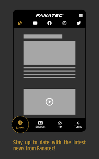 Fanatec App ekran görüntüsü