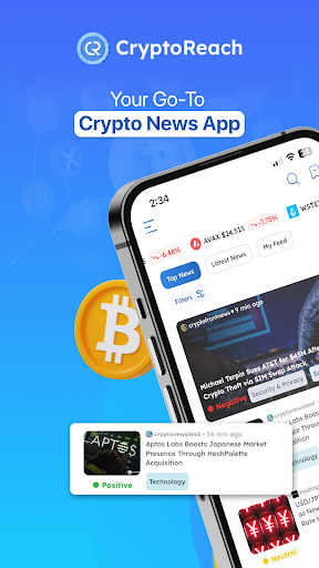 CryptoReach: Crypto News ekran görüntüsü