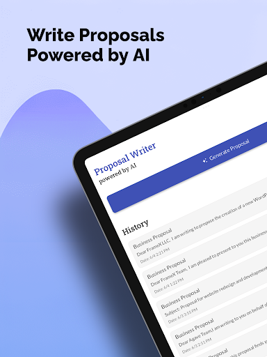 AI Proposal Generator & Writer ekran görüntüsü