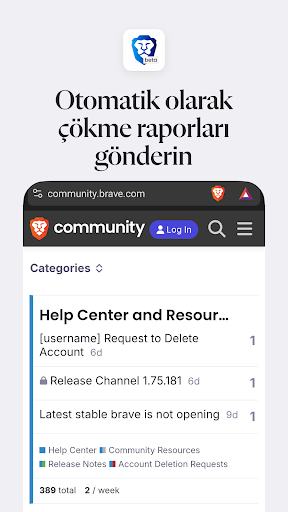 Brave Beta ekran görüntüsü