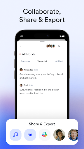OtterAI Transcribe Voice Notes ekran görüntüsü