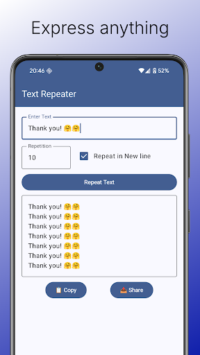 Text Repeater: Repeat Text 10K ekran görüntüsü