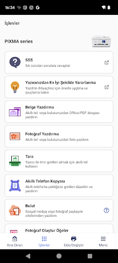 Canon PRINT ekran görüntüsü