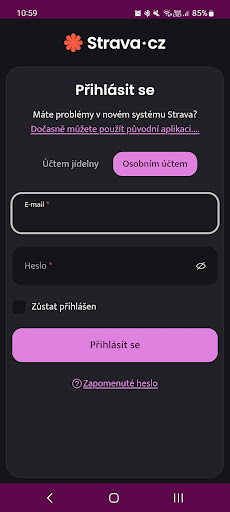 Strava.cz ekran görüntüsü