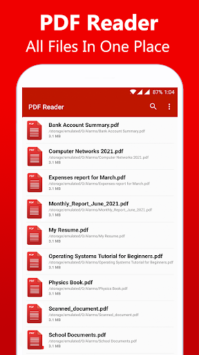 PDF Reader - PDF Viewer App ekran görüntüsü