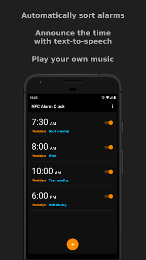 NFC Alarm Clock ekran görüntüsü
