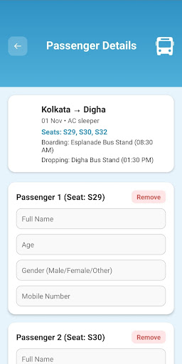 ROAM : Book Your Bus ekran görüntüsü