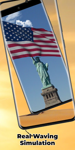 US Flag Live Wallpaper ekran görüntüsü