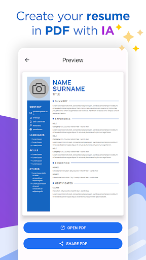 AI Resume Builder CV Maker PDF ekran görüntüsü