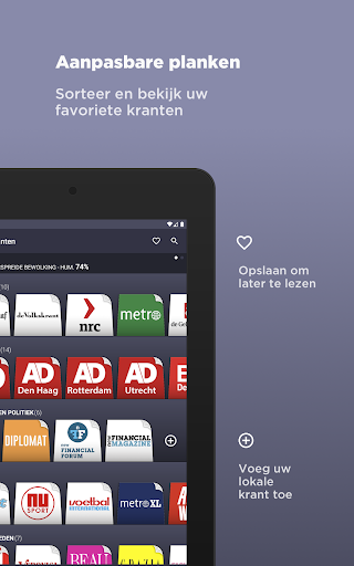 Nederlandse Kranten ekran görüntüsü