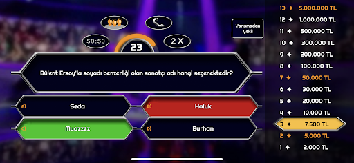 Milyoner 2025 Bilgi Yarışması ekran görüntüsü